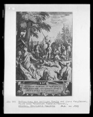Enthauptung der heiligen Ursula und ihrer Jungfrauen