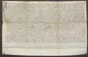 Peter Binzing zu Weiher reversiert gegenüber dem Karmeliter-Kloster zu Weinheim wegen Erbbestandsgütenr zu Weiher.