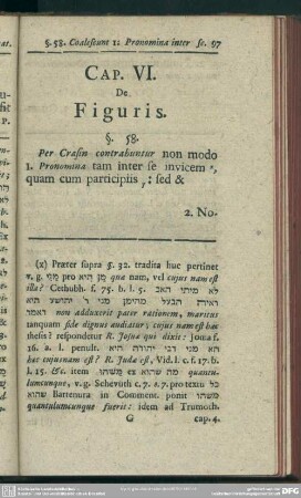 Cap. VI. De Figuris