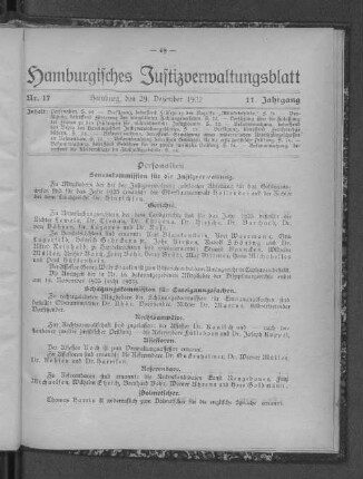 Senatskommission für die Justizverwaltung.