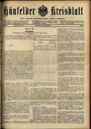 Ausgabe vom Dienstag, den 22. Februar 1916.