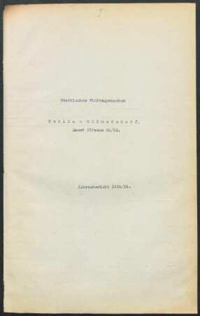 1924/25: Jahresbericht ... - 1924/25