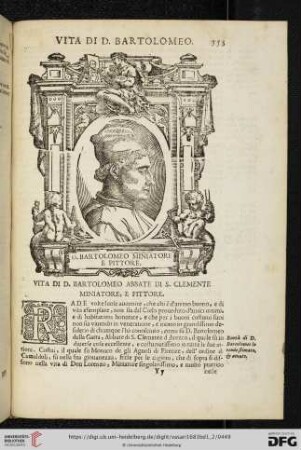 Vita di D. Bartolomeo Abbate di S. Clemente Miniatore, e Pittore