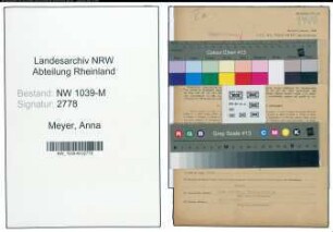 Entnazifizierung Anna Meyer , geb. 30.07.1892 (Lehrerin)