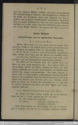 Zweiter Abschnitt. Vorbemerkungen aus der physikalischen Geographie