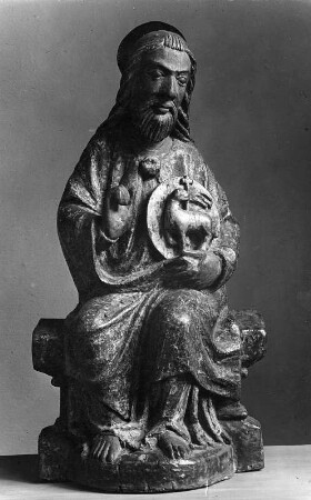 Thronender Johannes der Täufer : Thronender Johannes der Täufer (um 1250). Kaufbeuren: Stadtmuseum