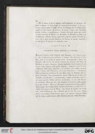 Capitolo VI. Corografia della Messapia o Calabria