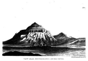 View near Gypsum Bluffs on Red river