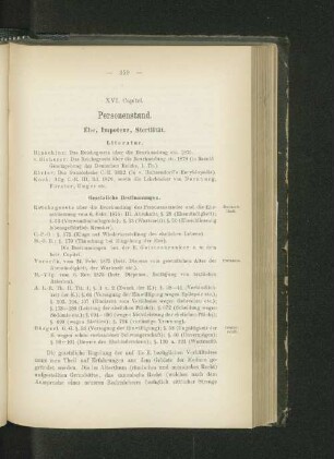 XVI. Capitel. Personenstand. Ehe, Impotenz, Sterilität.