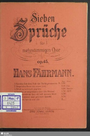 7: Kommet her zu mir alle : op. 45,VII