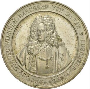 Medaille auf Markgraf Ludwig Wilhelm von Baden-Baden