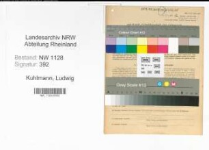Entnazifizierung Ludwig Kuhlmann , geb. 31.05.1904 (Feuerwehrmann)