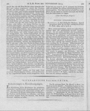 Rask, R. K.: Spansk Sproglaere efter en ny plan. Kopenhagen: Beekens 1824