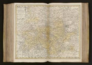 Mappa Geographica exhibens Principatvm Brandenbvrgico Onolsbacensem, una cum finitimis Regionibus Terrisque