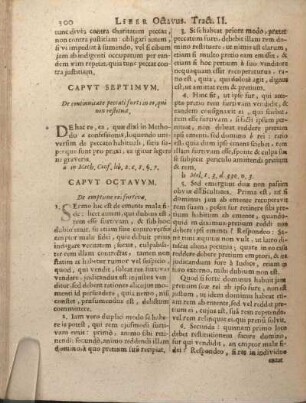 Capvt Septimvm. De continuitate peccati furti in eo, qui non restituit.