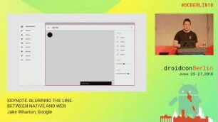 Keynote: Blurring the Line between Native and Web