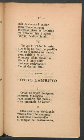 Otro lamento
