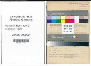 Entnazifizierung Stephan Bonse , geb. 03.10.1887 (Beamter)