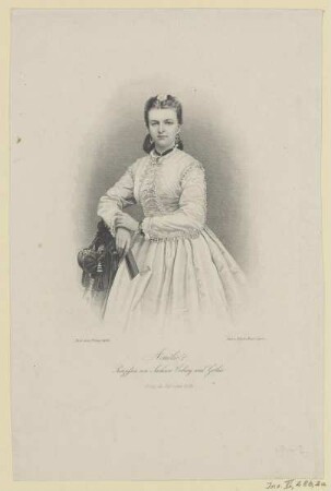 Bildnis der Amalie von Sachsen-Coburg und Gotha