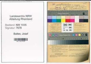 Entnazifizierung Josef Baltes , geb. 16.03.1893 (Kaufmaennischer Angestellter)