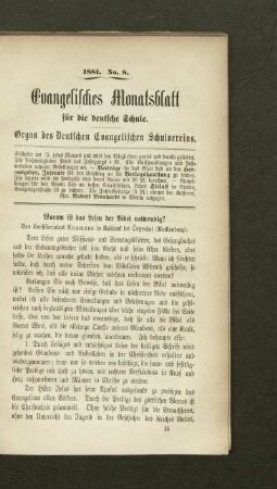 Warum ist das Lesen der Bibel notwendig