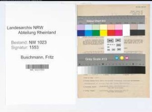 Entnazifizierung Fritz Buschmann , geb. 21.07.1893 (Sparkassenbeamter)