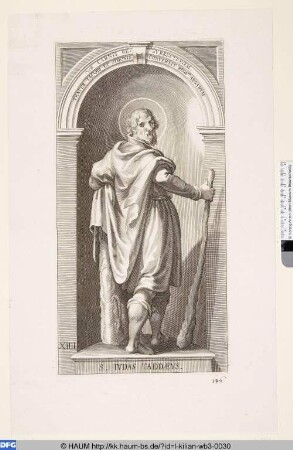 [Judas Thaddäus; S. Ivdas Taddhaevs.]