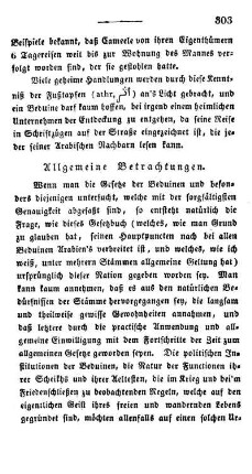 Allgemeine Betrachtungen.