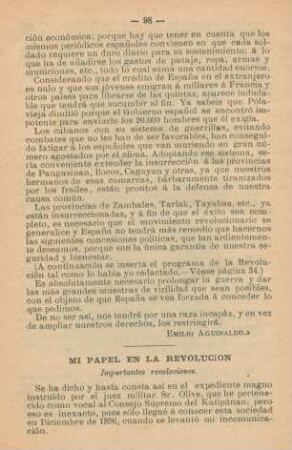 Mi papel en la Revolución