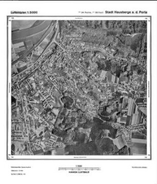 Stadt Hausberge a.d. Porta, Gauß-Krüger-Koordinaten: Rechtswert: 3494, Hochwert: 5788