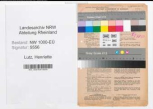 Entnazifizierung Henriette Lutz, geb. 30.04.1884 (Postbeamtin)
