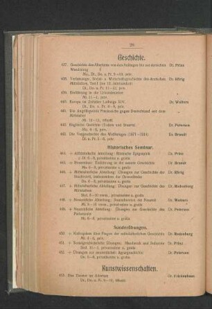 Kunstwissenschaften.