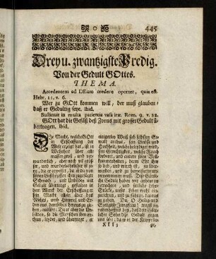 445-459, Dreyundzwanzigste Predigt