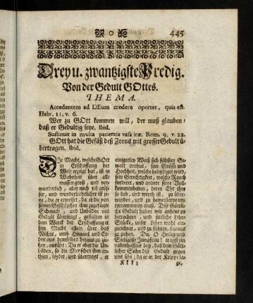 445-459, Dreyundzwanzigste Predigt
