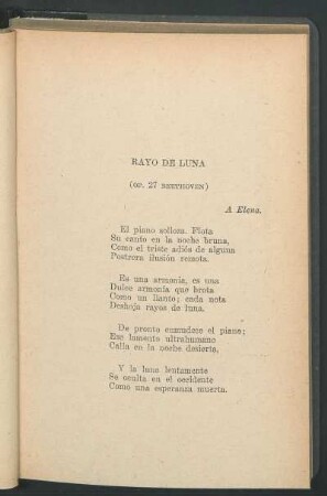 Rayo de luna : (Op. 27 Beethoven)