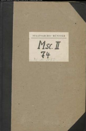 Salinen im Fürstbistum Münster; Familie von Velen (Abschriften von Urkunden und Akten)