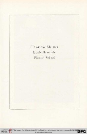 Flämische Meister