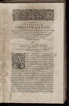 Liber Secretorum Fidelium Crucis ...