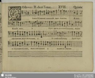 XVII. Gloria et honore