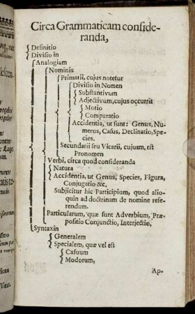 Circa Grammaticam consideranda.