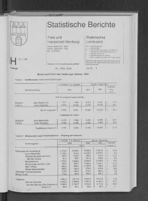 Binnenschiffahrt des Hamburger Hafens 1994 : Lfd. Nr. 3