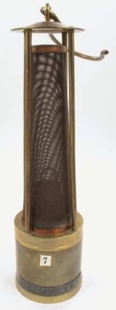 Grubenlampe (Ölsicherheitslampe nach dem Pieler Prinzip)