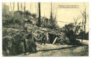Unterstand in den Steinbrüchen bei Soissons