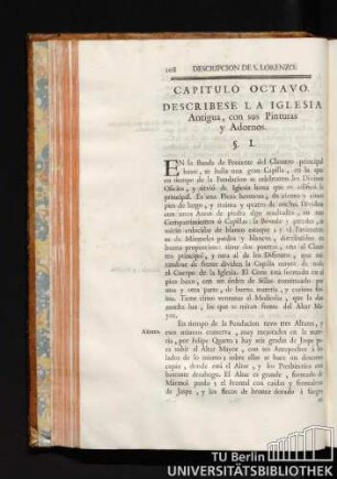 Capitulo Octavo. Describese la iglesia. Antigua, con sus Pinturas y Adornos.