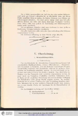 V. Oberleitung.
