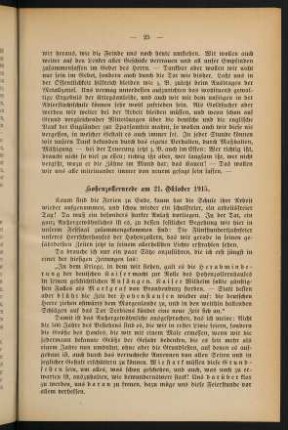 25-41, Hohenzollernrede am 21. Oktober 1915