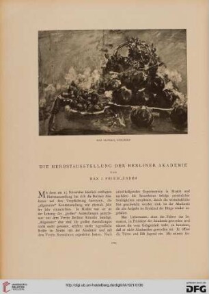 Die Herbstausstellung der Berliner Akademie