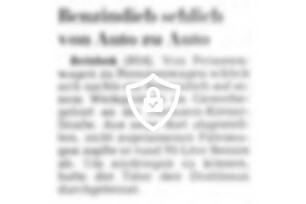 Benzindieb schlich von Auto zu Auto
