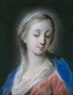 Maria mit gesenktem Blick