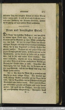 Neun und dreyßigster Brief